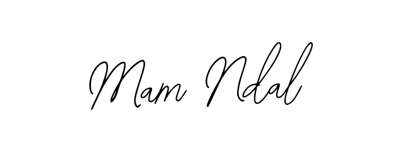 Similarly Bearetta-2O07w is the best handwritten signature design. Signature creator online .You can use it as an online autograph creator for name Mam Ndal. Mam Ndal signature style 12 images and pictures png
