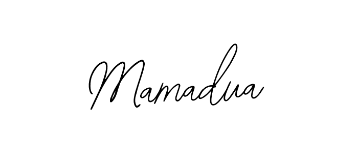 Use a signature maker to create a handwritten signature online. With this signature software, you can design (Bearetta-2O07w) your own signature for name Mamadua. Mamadua signature style 12 images and pictures png