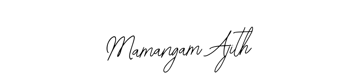 Also You can easily find your signature by using the search form. We will create Mamangam Ajith name handwritten signature images for you free of cost using Bearetta-2O07w sign style. Mamangam Ajith signature style 12 images and pictures png