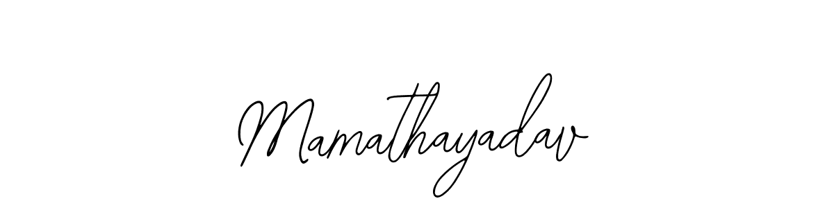 Also we have Mamathayadav name is the best signature style. Create professional handwritten signature collection using Bearetta-2O07w autograph style. Mamathayadav signature style 12 images and pictures png