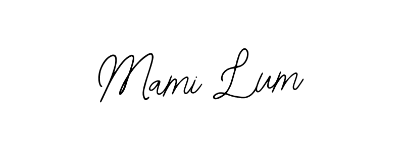 Use a signature maker to create a handwritten signature online. With this signature software, you can design (Bearetta-2O07w) your own signature for name Mami Lum. Mami Lum signature style 12 images and pictures png