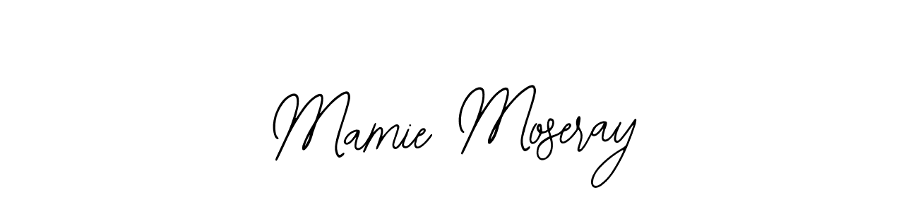 Bearetta-2O07w is a professional signature style that is perfect for those who want to add a touch of class to their signature. It is also a great choice for those who want to make their signature more unique. Get Mamie Moseray name to fancy signature for free. Mamie Moseray signature style 12 images and pictures png