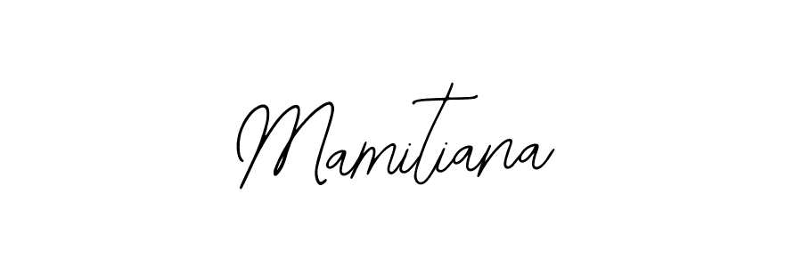 How to make Mamitiana name signature. Use Bearetta-2O07w style for creating short signs online. This is the latest handwritten sign. Mamitiana signature style 12 images and pictures png