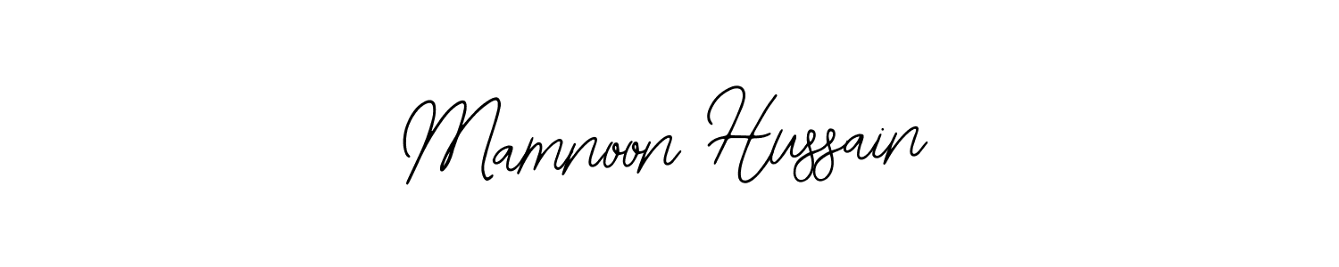 Use a signature maker to create a handwritten signature online. With this signature software, you can design (Bearetta-2O07w) your own signature for name Mamnoon Hussain. Mamnoon Hussain signature style 12 images and pictures png