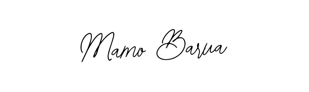 How to make Mamo Barua name signature. Use Bearetta-2O07w style for creating short signs online. This is the latest handwritten sign. Mamo Barua signature style 12 images and pictures png