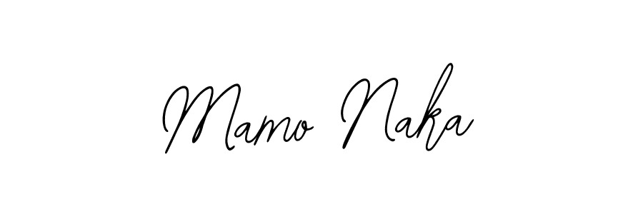 How to make Mamo Naka signature? Bearetta-2O07w is a professional autograph style. Create handwritten signature for Mamo Naka name. Mamo Naka signature style 12 images and pictures png