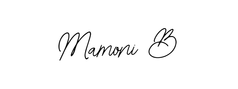 Similarly Bearetta-2O07w is the best handwritten signature design. Signature creator online .You can use it as an online autograph creator for name Mamoni B. Mamoni B signature style 12 images and pictures png