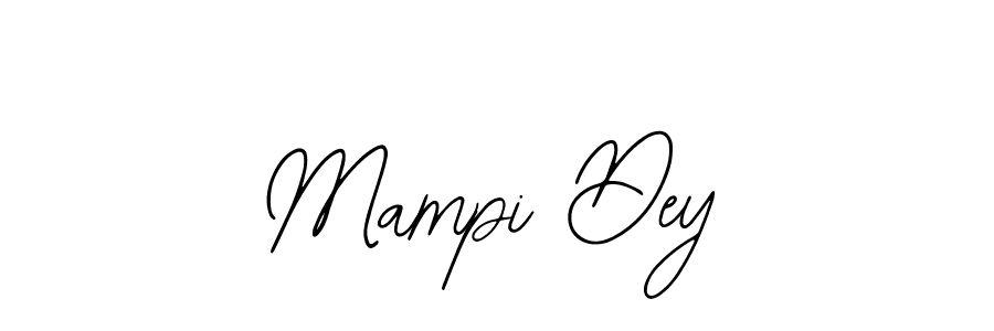 You should practise on your own different ways (Bearetta-2O07w) to write your name (Mampi Dey) in signature. don't let someone else do it for you. Mampi Dey signature style 12 images and pictures png