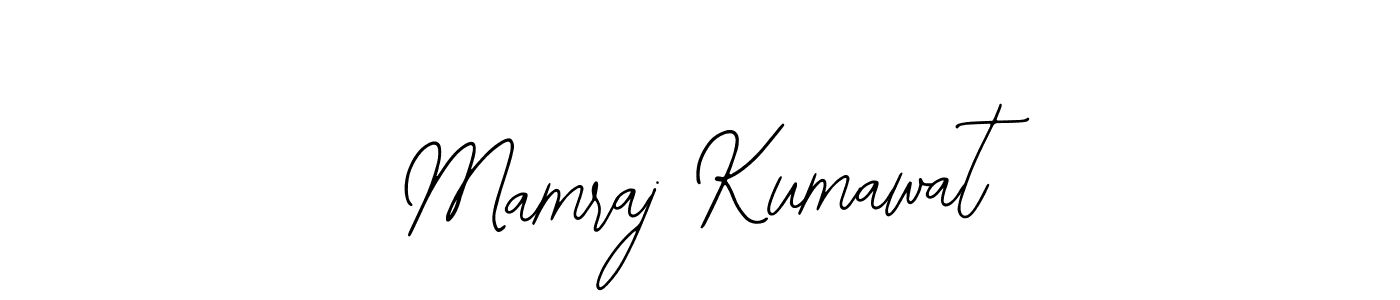 Design your own signature with our free online signature maker. With this signature software, you can create a handwritten (Bearetta-2O07w) signature for name Mamraj Kumawat. Mamraj Kumawat signature style 12 images and pictures png