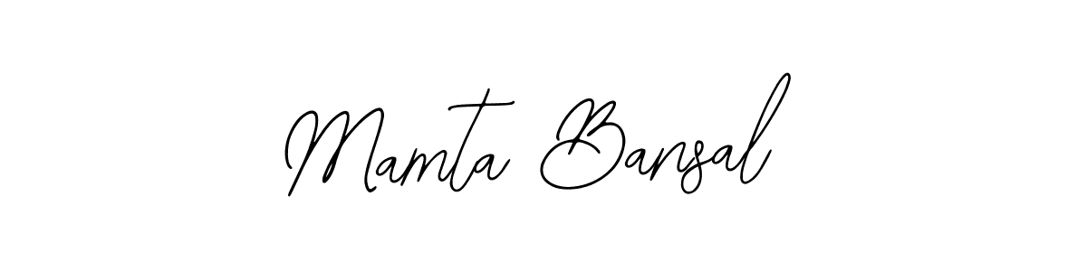 How to make Mamta Bansal name signature. Use Bearetta-2O07w style for creating short signs online. This is the latest handwritten sign. Mamta Bansal signature style 12 images and pictures png