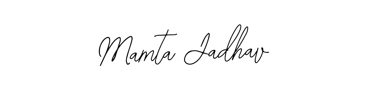 How to make Mamta Jadhav name signature. Use Bearetta-2O07w style for creating short signs online. This is the latest handwritten sign. Mamta Jadhav signature style 12 images and pictures png
