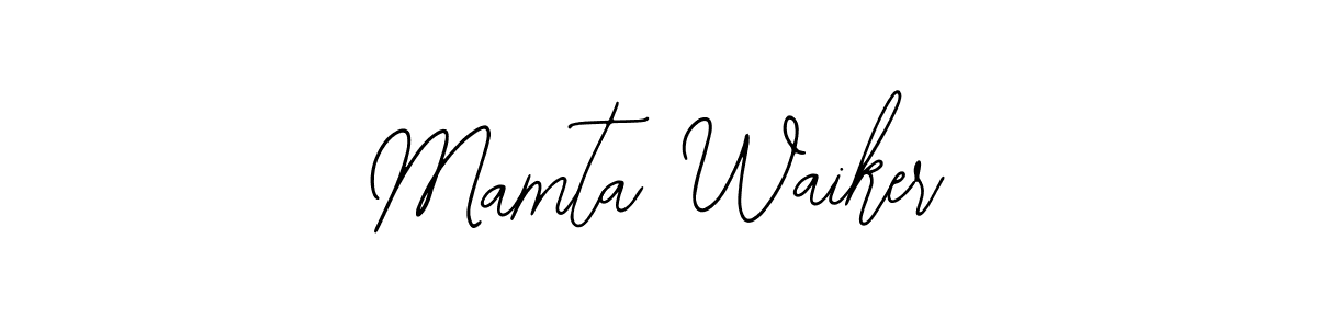 Design your own signature with our free online signature maker. With this signature software, you can create a handwritten (Bearetta-2O07w) signature for name Mamta Waiker. Mamta Waiker signature style 12 images and pictures png