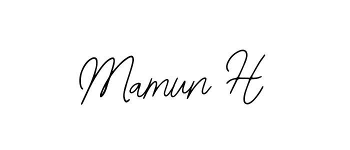 Similarly Bearetta-2O07w is the best handwritten signature design. Signature creator online .You can use it as an online autograph creator for name Mamun H. Mamun H signature style 12 images and pictures png