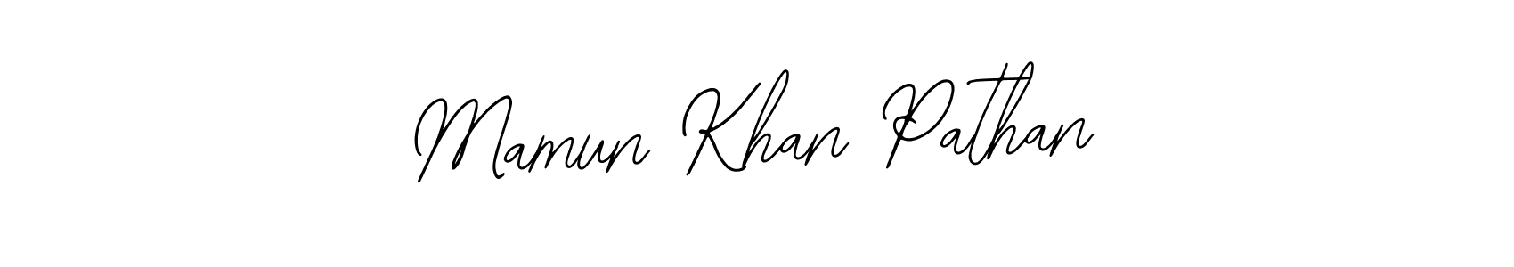 Create a beautiful signature design for name Mamun Khan Pathan. With this signature (Bearetta-2O07w) fonts, you can make a handwritten signature for free. Mamun Khan Pathan signature style 12 images and pictures png