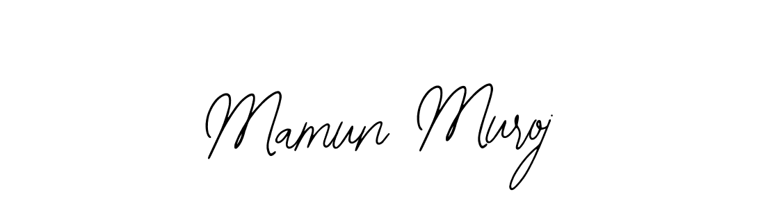 Use a signature maker to create a handwritten signature online. With this signature software, you can design (Bearetta-2O07w) your own signature for name Mamun Muroj. Mamun Muroj signature style 12 images and pictures png