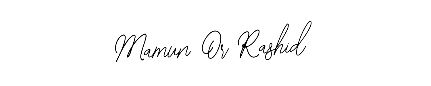 How to make Mamun Or Rashid name signature. Use Bearetta-2O07w style for creating short signs online. This is the latest handwritten sign. Mamun Or Rashid signature style 12 images and pictures png