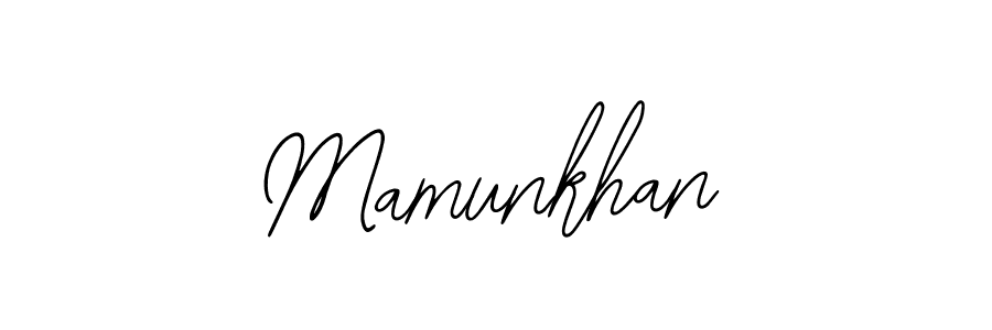 The best way (Bearetta-2O07w) to make a short signature is to pick only two or three words in your name. The name Mamunkhan include a total of six letters. For converting this name. Mamunkhan signature style 12 images and pictures png