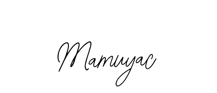 Use a signature maker to create a handwritten signature online. With this signature software, you can design (Bearetta-2O07w) your own signature for name Mamuyac. Mamuyac signature style 12 images and pictures png