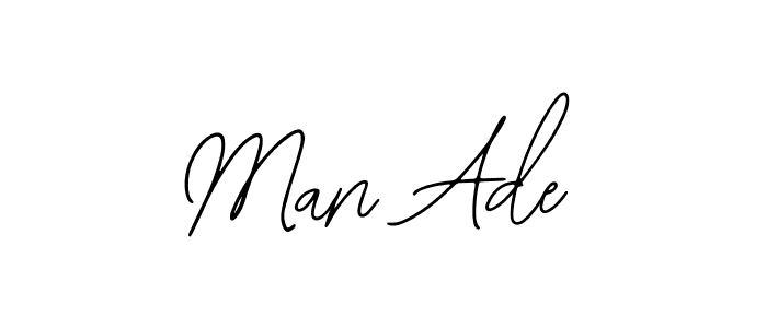 Design your own signature with our free online signature maker. With this signature software, you can create a handwritten (Bearetta-2O07w) signature for name Man Ade. Man Ade signature style 12 images and pictures png