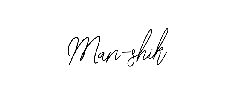 Make a beautiful signature design for name Man-shik. With this signature (Bearetta-2O07w) style, you can create a handwritten signature for free. Man-shik signature style 12 images and pictures png
