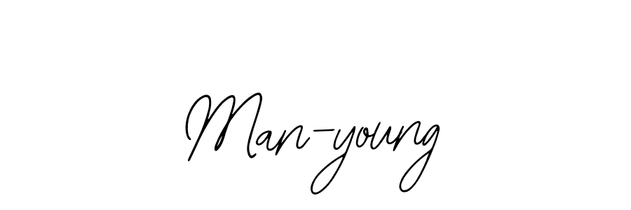 How to make Man-young signature? Bearetta-2O07w is a professional autograph style. Create handwritten signature for Man-young name. Man-young signature style 12 images and pictures png