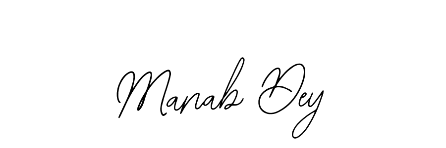 How to make Manab Dey signature? Bearetta-2O07w is a professional autograph style. Create handwritten signature for Manab Dey name. Manab Dey signature style 12 images and pictures png