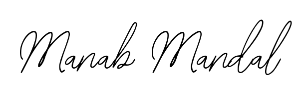 A sleek calligraphic signature for name Manab Mandal utilizing Bearetta-2O07w styling. Great for adding personal signatures to photos and art. Manab Mandal signature style 12 images and pictures png