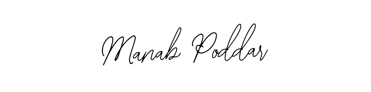 You should practise on your own different ways (Bearetta-2O07w) to write your name (Manab Poddar) in signature. don't let someone else do it for you. Manab Poddar signature style 12 images and pictures png