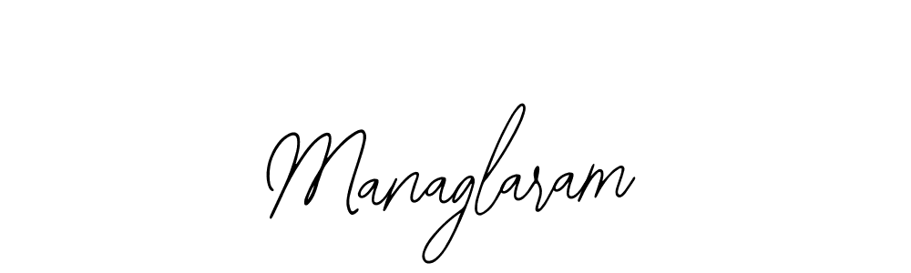 Design your own signature with our free online signature maker. With this signature software, you can create a handwritten (Bearetta-2O07w) signature for name Managlaram. Managlaram signature style 12 images and pictures png