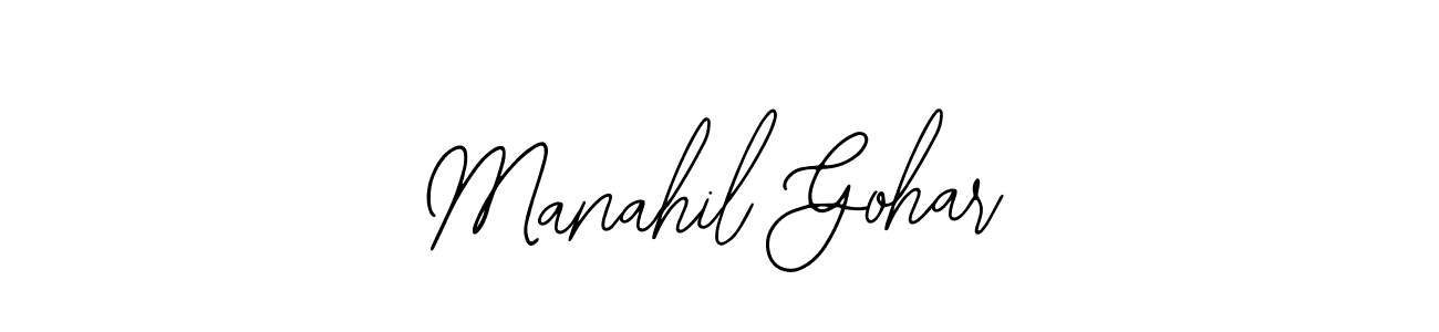 Also we have Manahil Gohar name is the best signature style. Create professional handwritten signature collection using Bearetta-2O07w autograph style. Manahil Gohar signature style 12 images and pictures png