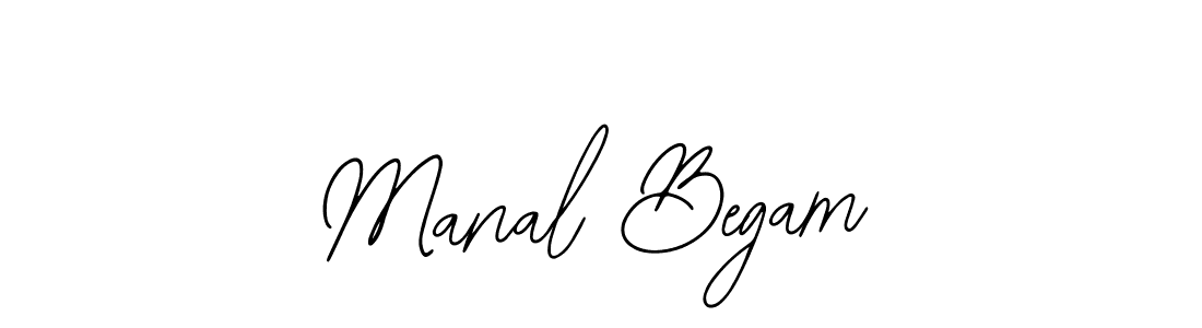 Use a signature maker to create a handwritten signature online. With this signature software, you can design (Bearetta-2O07w) your own signature for name Manal Begam. Manal Begam signature style 12 images and pictures png