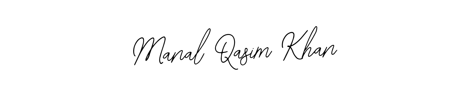 Use a signature maker to create a handwritten signature online. With this signature software, you can design (Bearetta-2O07w) your own signature for name Manal Qasim Khan. Manal Qasim Khan signature style 12 images and pictures png