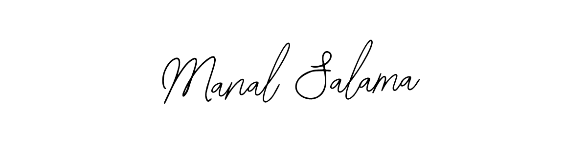 Make a beautiful signature design for name Manal Salama. With this signature (Bearetta-2O07w) style, you can create a handwritten signature for free. Manal Salama signature style 12 images and pictures png