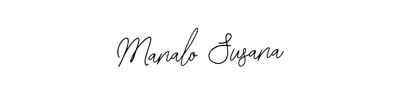 Bearetta-2O07w is a professional signature style that is perfect for those who want to add a touch of class to their signature. It is also a great choice for those who want to make their signature more unique. Get Manalo Susana name to fancy signature for free. Manalo Susana signature style 12 images and pictures png