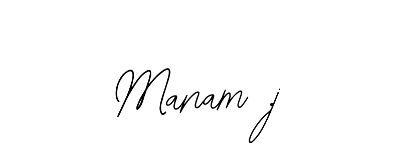 Design your own signature with our free online signature maker. With this signature software, you can create a handwritten (Bearetta-2O07w) signature for name Manam .j. Manam .j signature style 12 images and pictures png