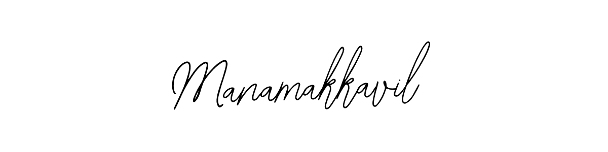 You should practise on your own different ways (Bearetta-2O07w) to write your name (Manamakkavil) in signature. don't let someone else do it for you. Manamakkavil signature style 12 images and pictures png