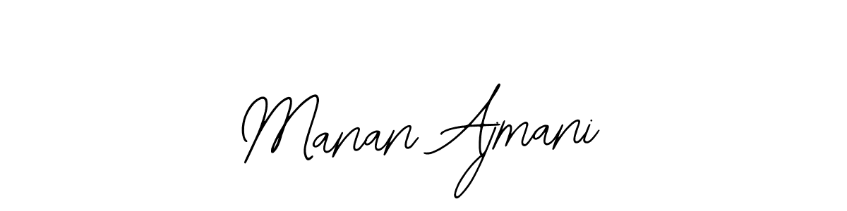 Use a signature maker to create a handwritten signature online. With this signature software, you can design (Bearetta-2O07w) your own signature for name Manan Ajmani. Manan Ajmani signature style 12 images and pictures png