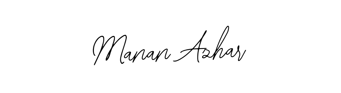 Manan Azhar stylish signature style. Best Handwritten Sign (Bearetta-2O07w) for my name. Handwritten Signature Collection Ideas for my name Manan Azhar. Manan Azhar signature style 12 images and pictures png