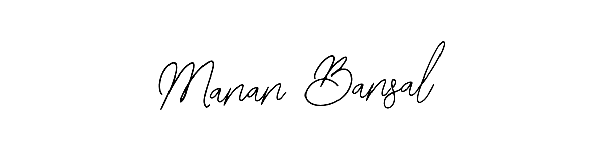 How to make Manan Bansal signature? Bearetta-2O07w is a professional autograph style. Create handwritten signature for Manan Bansal name. Manan Bansal signature style 12 images and pictures png