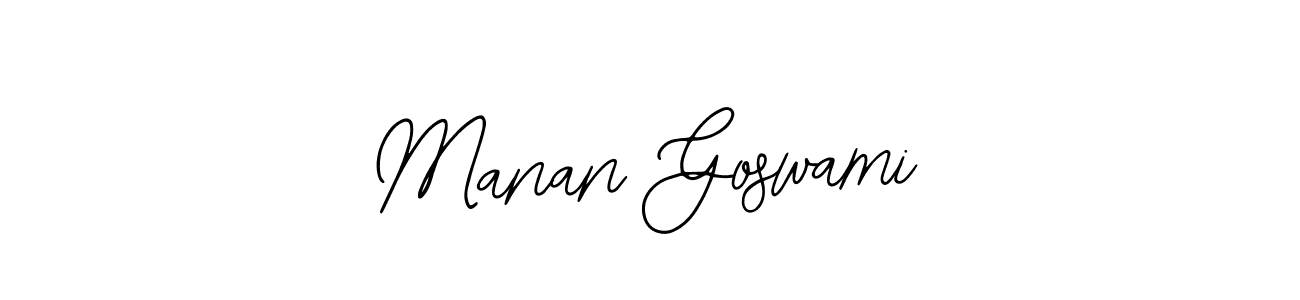 How to make Manan Goswami signature? Bearetta-2O07w is a professional autograph style. Create handwritten signature for Manan Goswami name. Manan Goswami signature style 12 images and pictures png