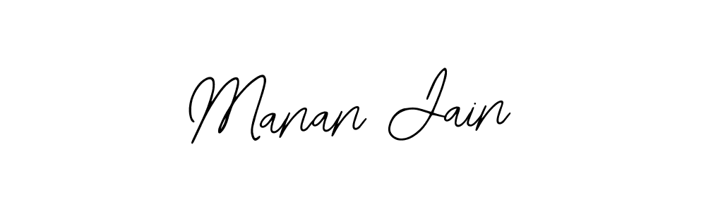 Design your own signature with our free online signature maker. With this signature software, you can create a handwritten (Bearetta-2O07w) signature for name Manan Jain. Manan Jain signature style 12 images and pictures png