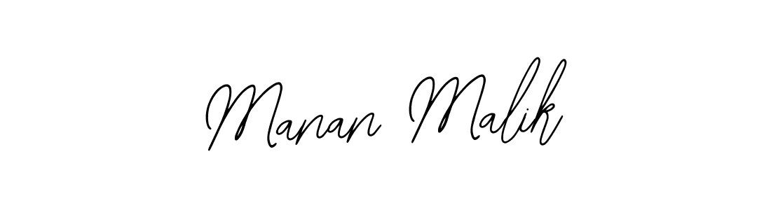 Design your own signature with our free online signature maker. With this signature software, you can create a handwritten (Bearetta-2O07w) signature for name Manan Malik. Manan Malik signature style 12 images and pictures png