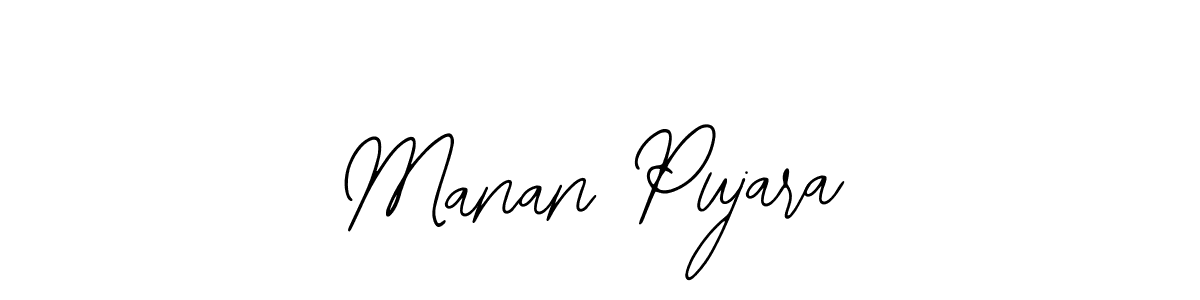 Manan Pujara stylish signature style. Best Handwritten Sign (Bearetta-2O07w) for my name. Handwritten Signature Collection Ideas for my name Manan Pujara. Manan Pujara signature style 12 images and pictures png