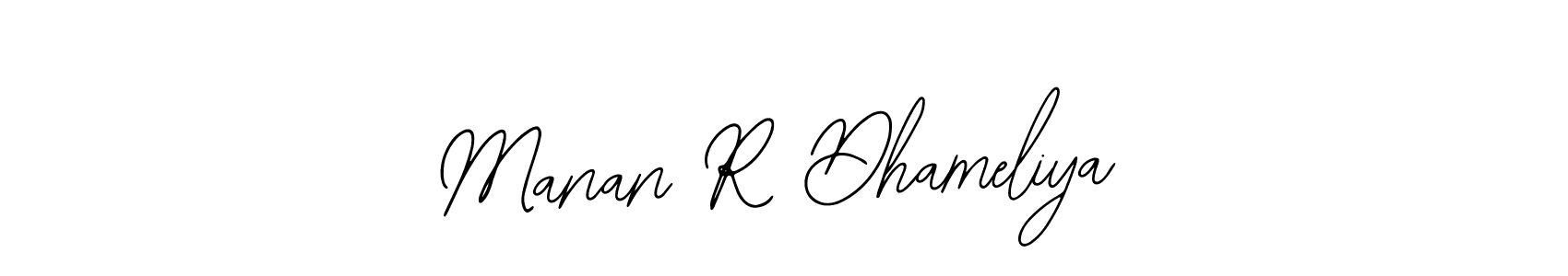 This is the best signature style for the Manan R Dhameliya name. Also you like these signature font (Bearetta-2O07w). Mix name signature. Manan R Dhameliya signature style 12 images and pictures png