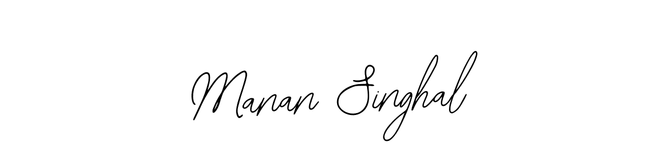 Also You can easily find your signature by using the search form. We will create Manan Singhal name handwritten signature images for you free of cost using Bearetta-2O07w sign style. Manan Singhal signature style 12 images and pictures png