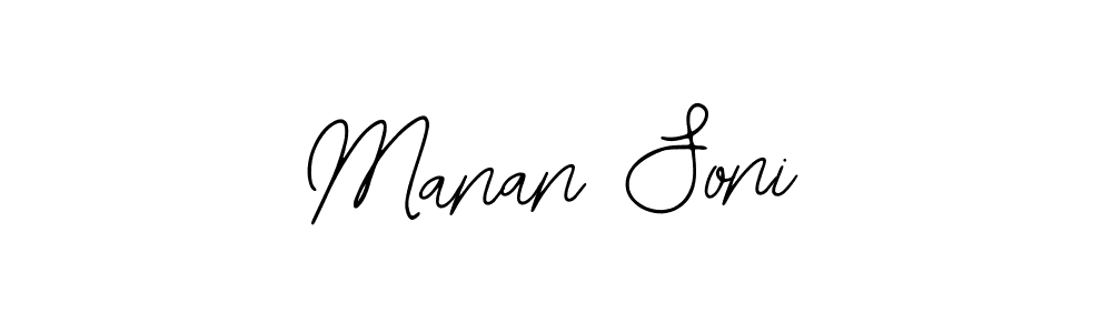 How to make Manan Soni signature? Bearetta-2O07w is a professional autograph style. Create handwritten signature for Manan Soni name. Manan Soni signature style 12 images and pictures png