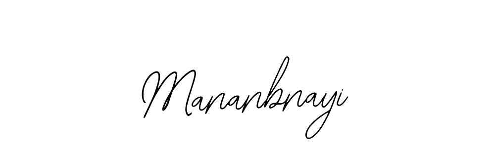 How to make Mananbnayi name signature. Use Bearetta-2O07w style for creating short signs online. This is the latest handwritten sign. Mananbnayi signature style 12 images and pictures png