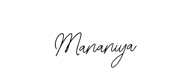 How to make Mananiya signature? Bearetta-2O07w is a professional autograph style. Create handwritten signature for Mananiya name. Mananiya signature style 12 images and pictures png