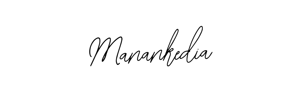 Use a signature maker to create a handwritten signature online. With this signature software, you can design (Bearetta-2O07w) your own signature for name Manankedia. Manankedia signature style 12 images and pictures png