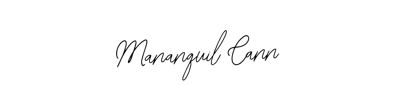 How to make Mananquil Cann signature? Bearetta-2O07w is a professional autograph style. Create handwritten signature for Mananquil Cann name. Mananquil Cann signature style 12 images and pictures png